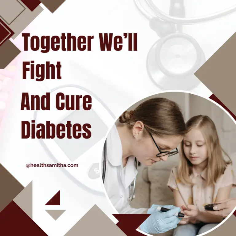 Together we will fight and cure diabetes post.